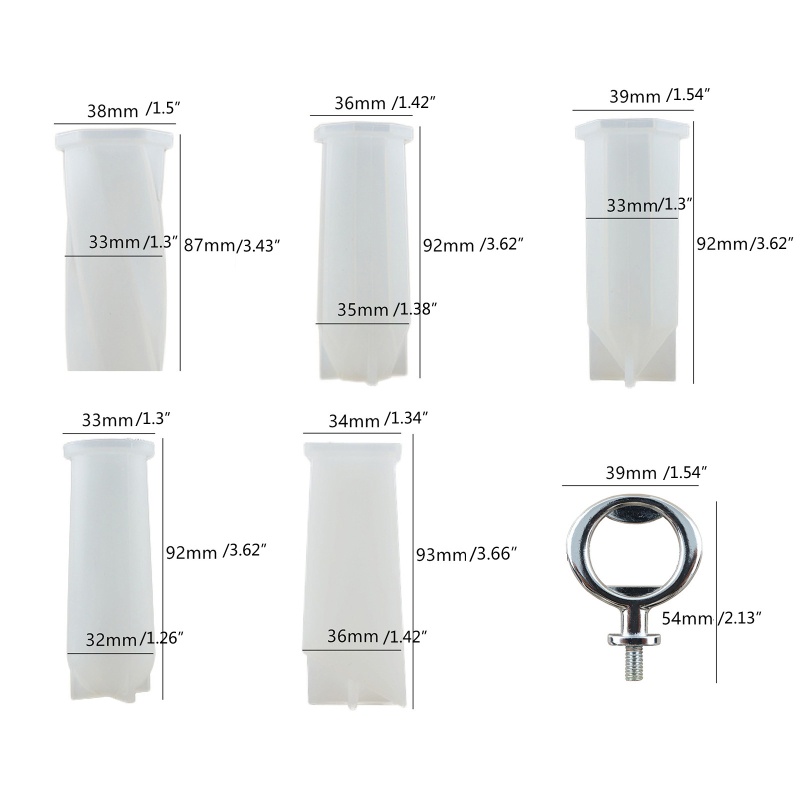 Siy 5Pcs Cetakan Pembuka Botol Bir Bahan Silikon Resin Dengan Insert Stainless Steel