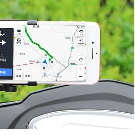 ☀ Holder HP Motor Spion Bahan Besi / Full Metal Body C2 Motorcycle Holder ✫