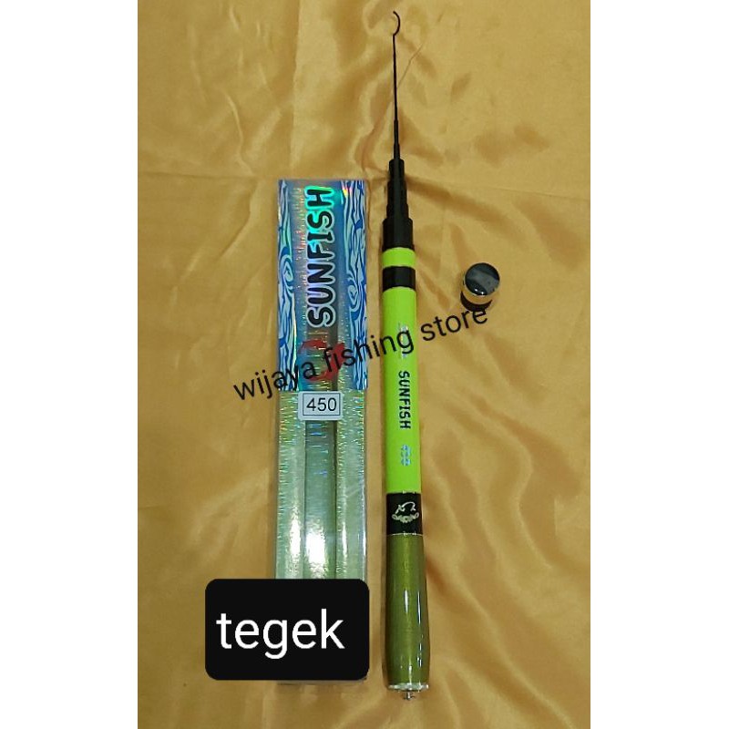 joran tegek sunfish carbon 450 RUAS PENDEK