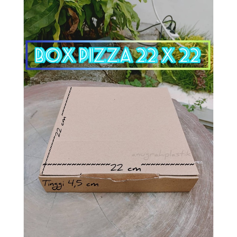 

Box Kraft Pizza polos uk 22 x 22 / dus coklat pizza uk 22 PERPACK