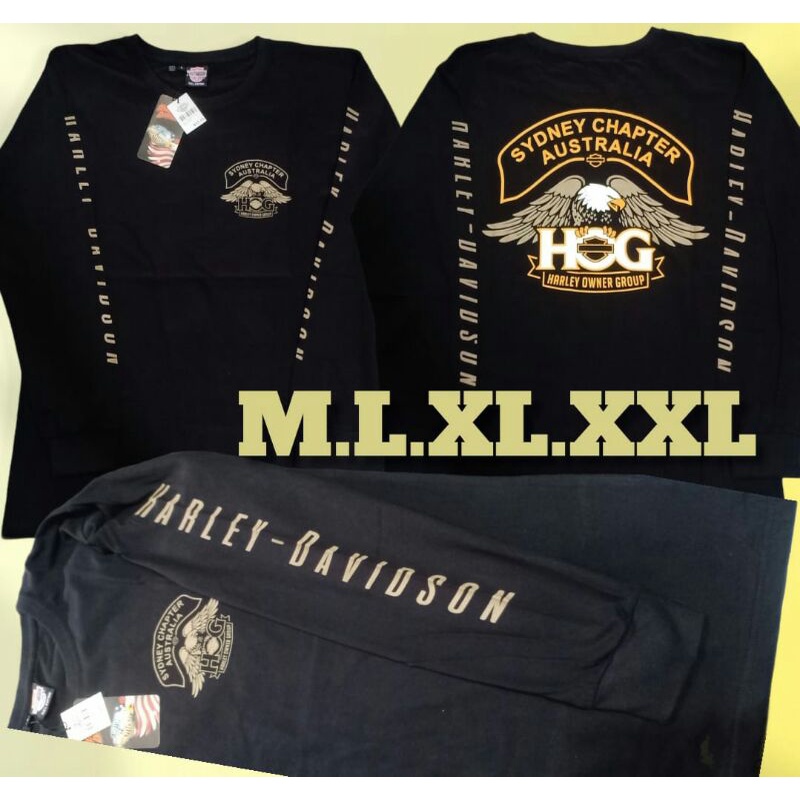 Kaos Harley Davidson Lengan Panjang