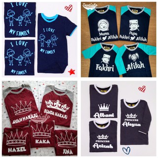 BAJU SABLON NAMA | KAOS COUPLE |BAJU COUPLE KELUARGA ...