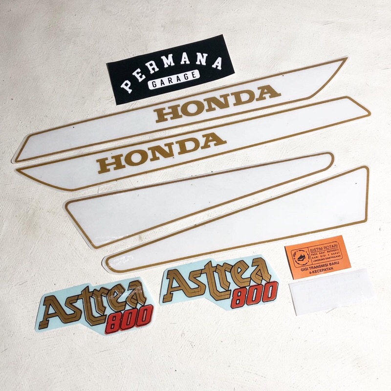 striping set sticker set body honda astrea 800 asdap