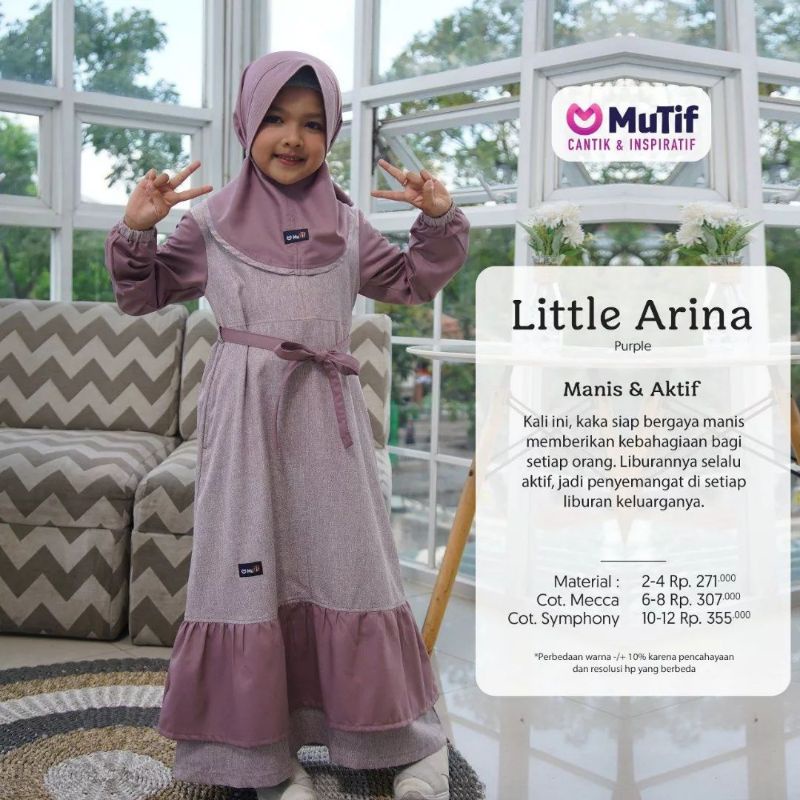 LITTLE ARINA || GAMIS MUTIF ANAK