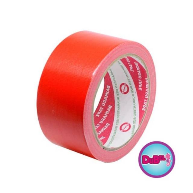 

Lakban Kain Merah Daimaru / Cloth Tape Merah Daimaru 48mm / 2 inchi panjang 12M