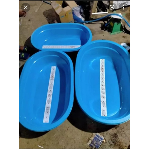 bak oval ukur koi plastik size m