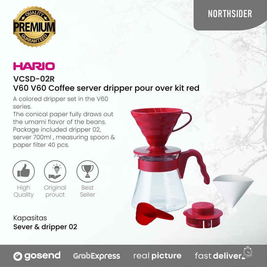 HARIO V60 COFFEE SERVER DRIPPER POUR OVER KIT | VCSD-02CBR &amp; VCSD-02R