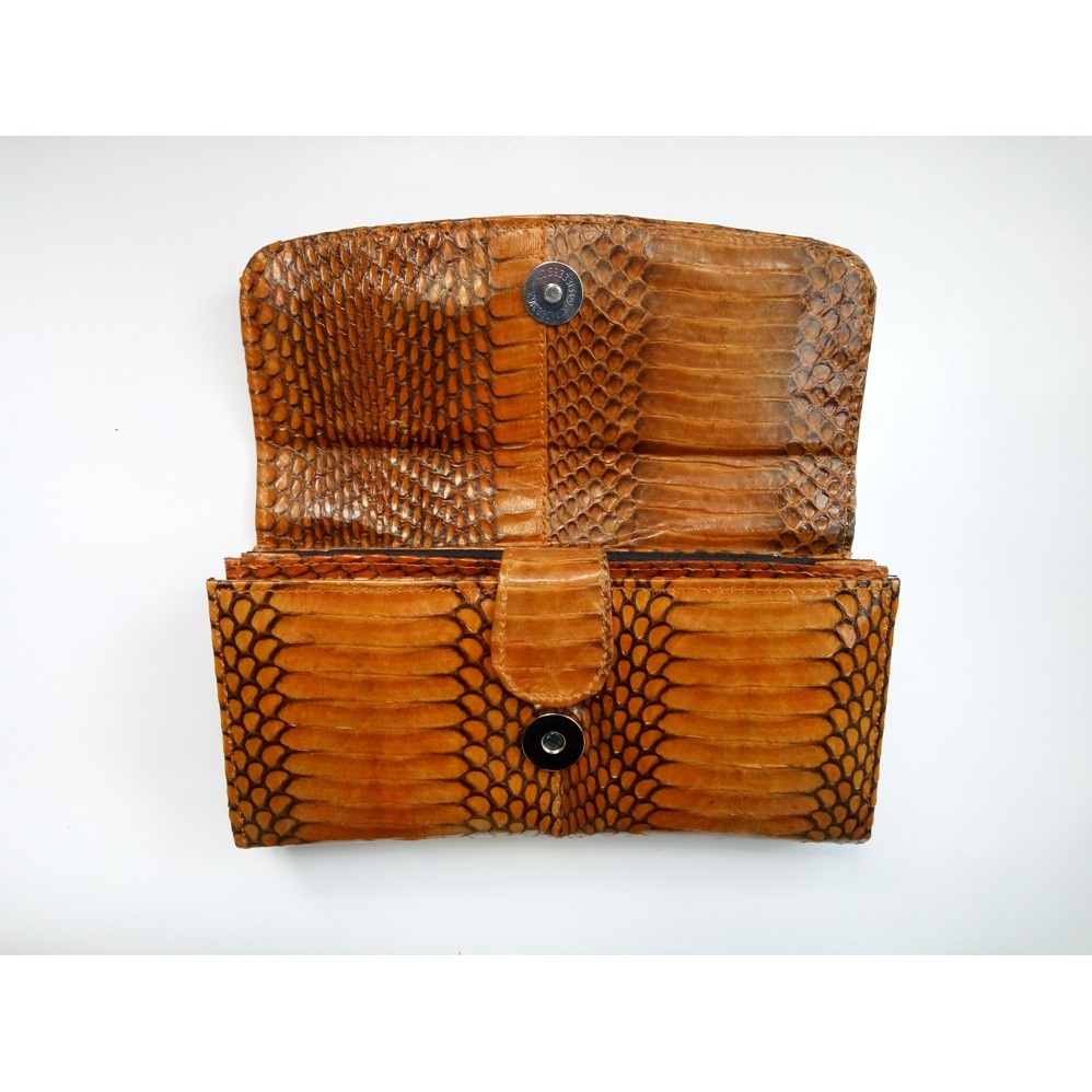 Dompet Wanita Kulit Ular Asli Model Susun