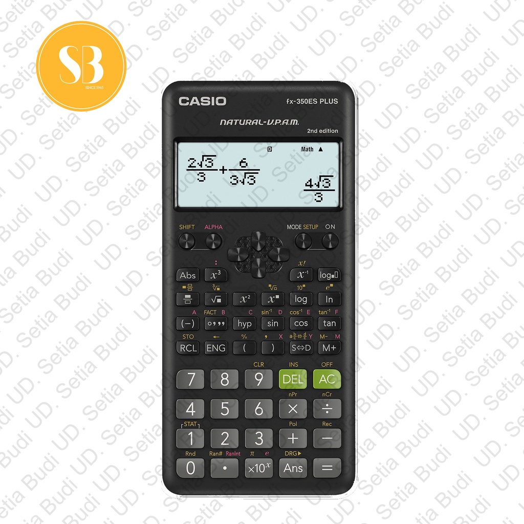 Kalkulator Scientific CASIO FX-350ES Plus Asli dan Bergaransi 350 ES
