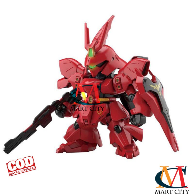 Mart City Mainan SDSS MSN 04 sazabi Bandai Mainan Robot Anak Model kit Robot Gundam -T