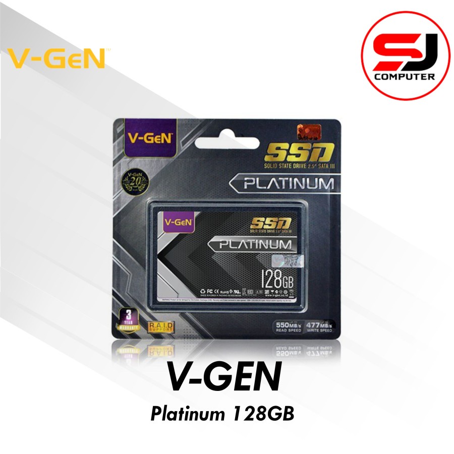 SSD Solid State Drive V-GeN 128GB SATA 3 SSD SATA III VGEN