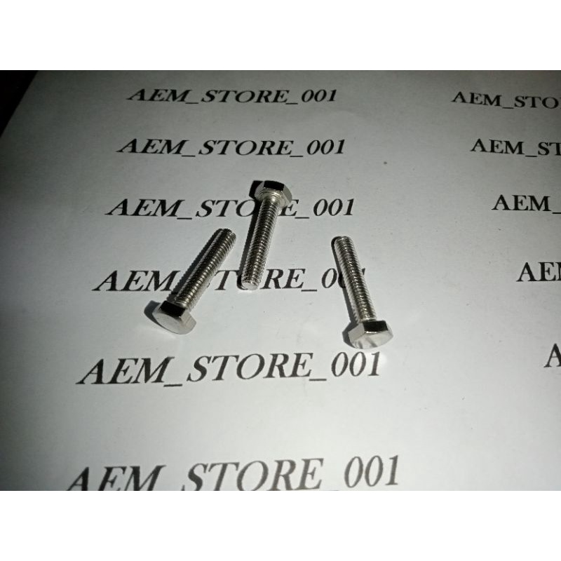 Baut Hex M4 x 25 (2.5cm) stainless 304 THE A2-70