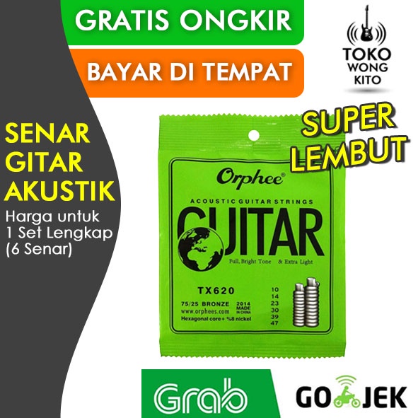 Senar Gitar Akustik Orphee TX620 TX630 TX640 Senar Gitar Orphee Akustik 010 011 012