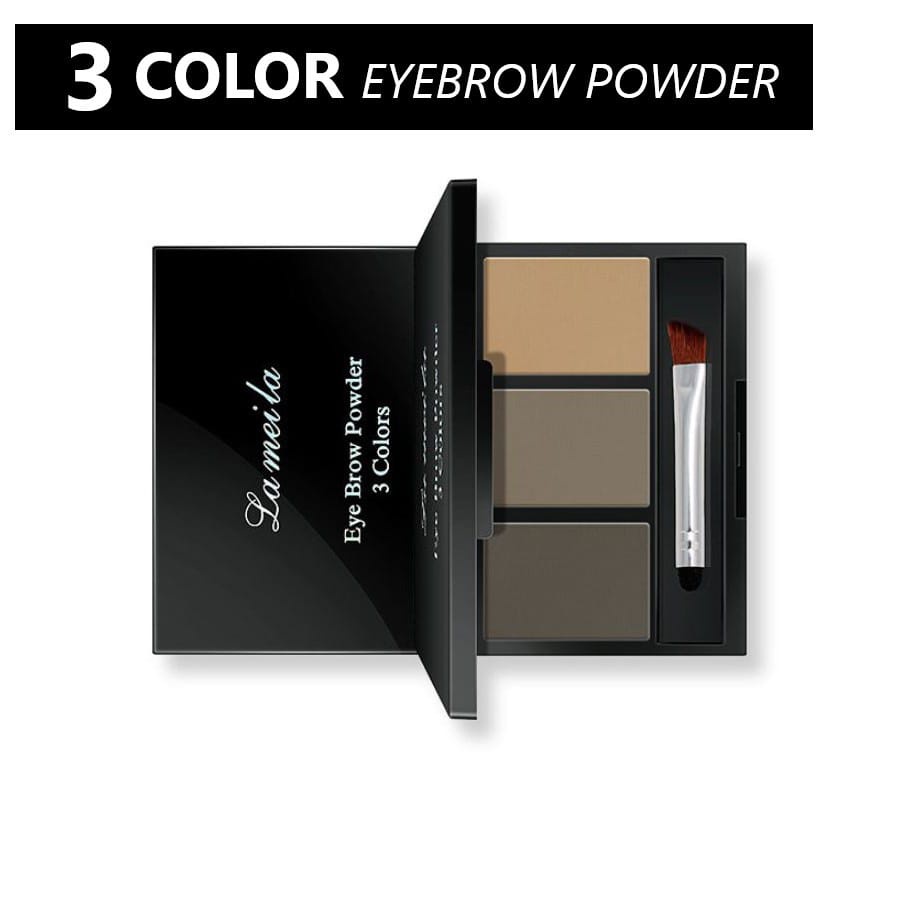 LAMEILA 3605 EYEBROW POWDER 3 COLORS BEDAK ALIS 3 WARNA