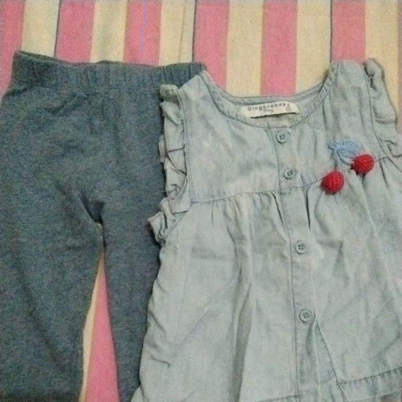 preloved setelanmetk gingersnaps (anak umur 1 tahun)