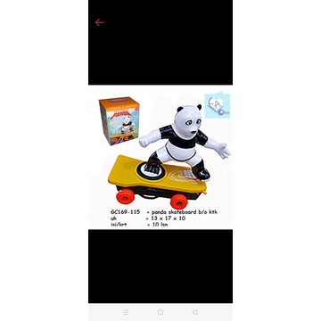 mainan panda skeatboard
