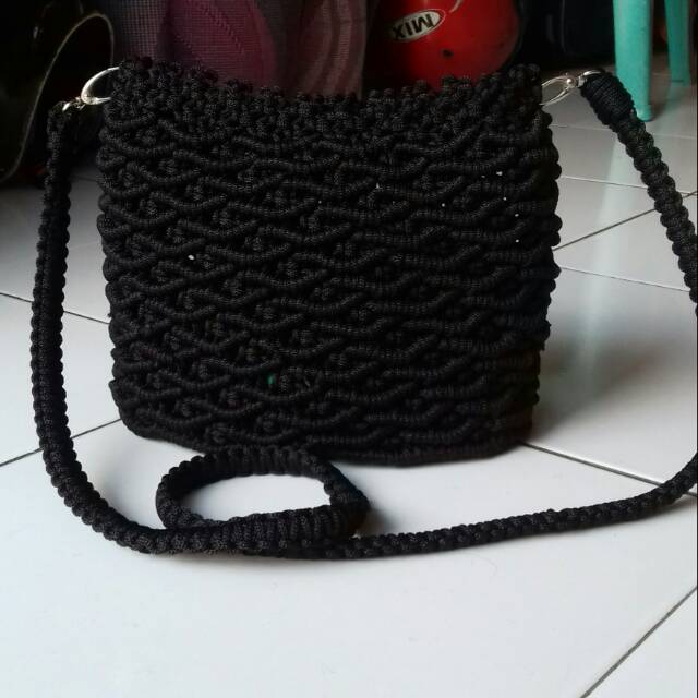 Tas tali kur motif sisik + furing