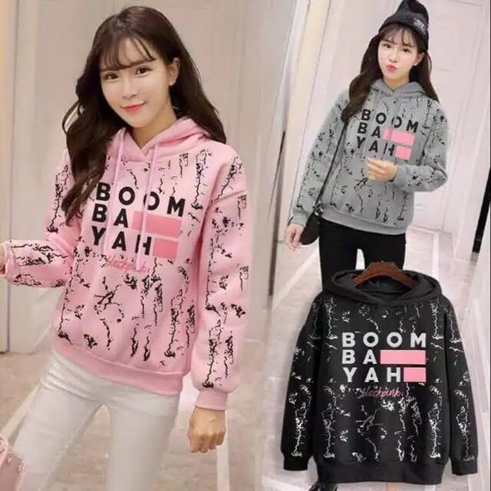 Bess - Sweater Hoodie Wanita / Sweater Hoodie Murah BOOM BA YAH