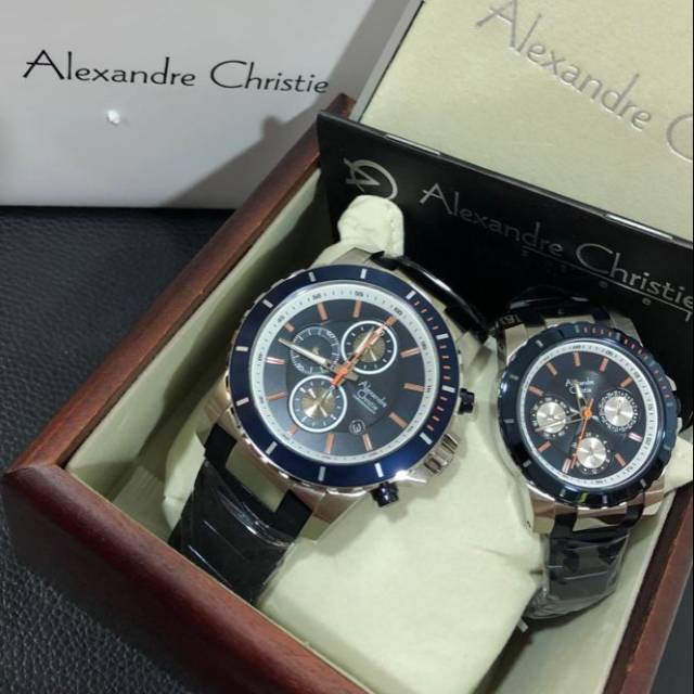 Alexandre Christie AC 6141 Silver Blue COUPLE