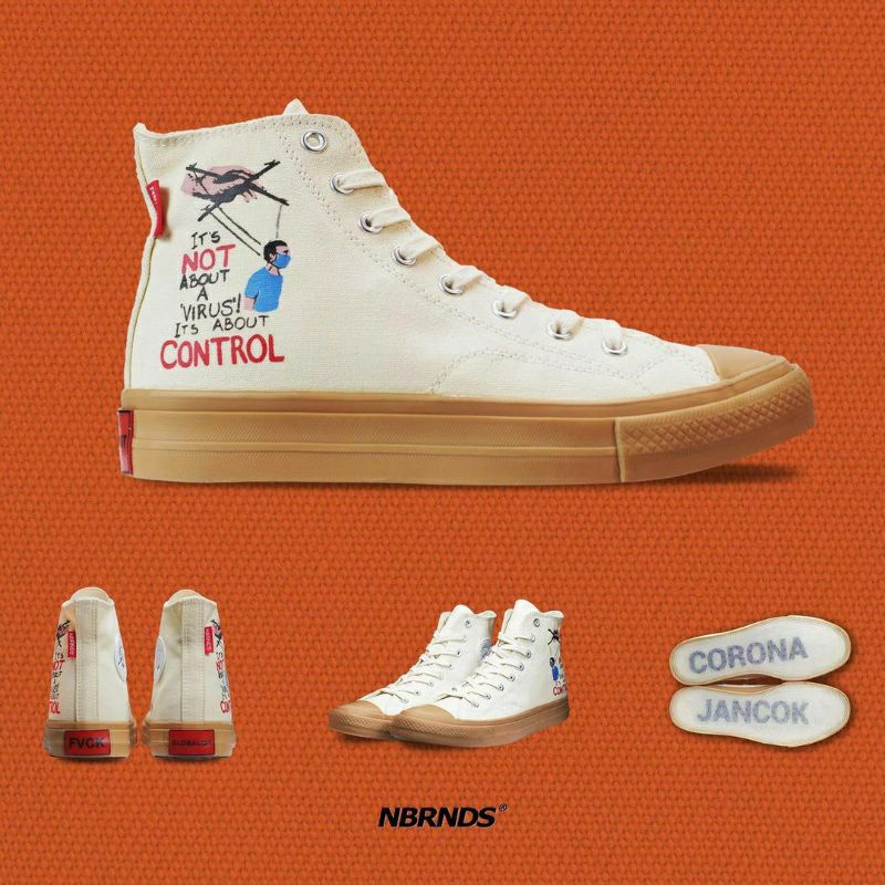 NoBrands Footwear - Corona Jancok Black Gum | White Gum