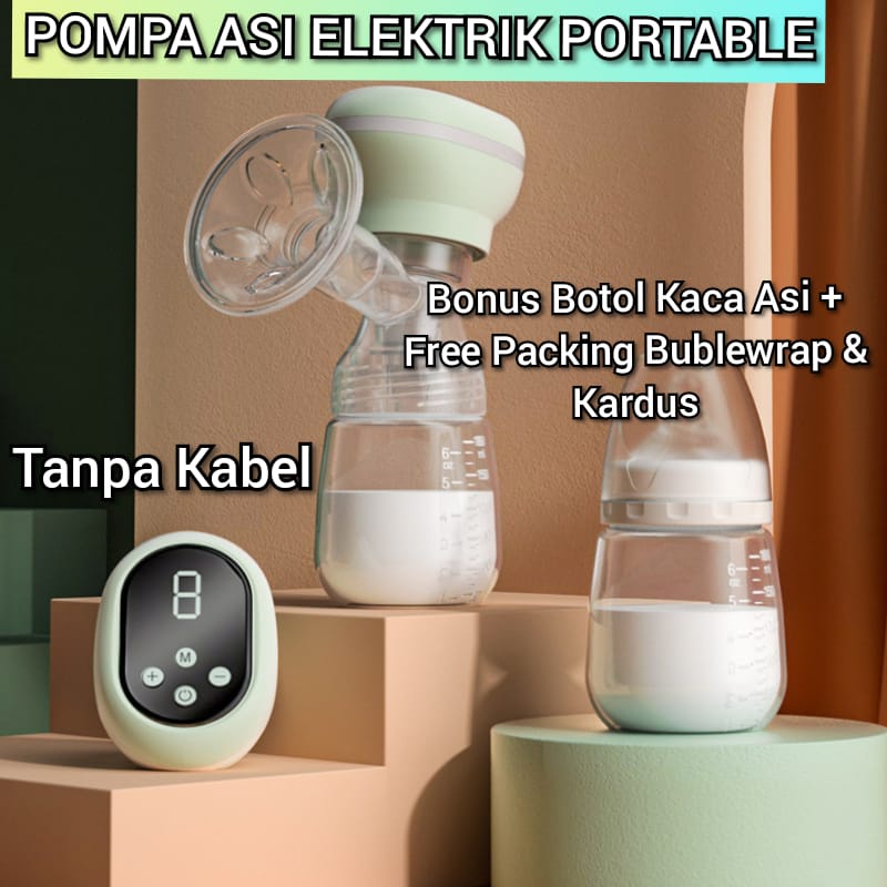 (ORIGINAL &amp; BERGARANSI ) Terbaru Pompa ASI Elektrik Portable / Pompa Asi Elektrik tanpa Selang dan Tanpa Kabel