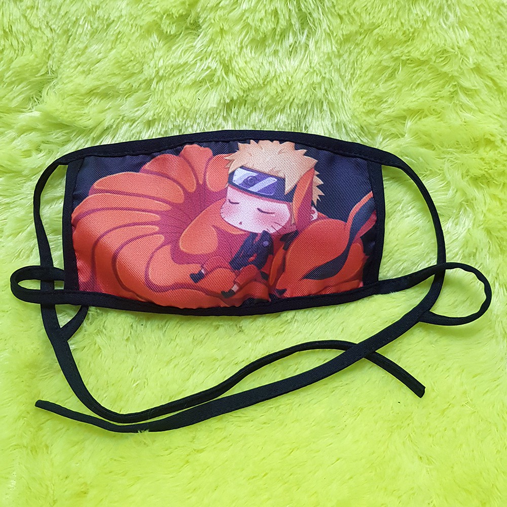 Masker Mulut Kain Anime Anti Debu Non Medis Naruto Baby Kurama Chibi