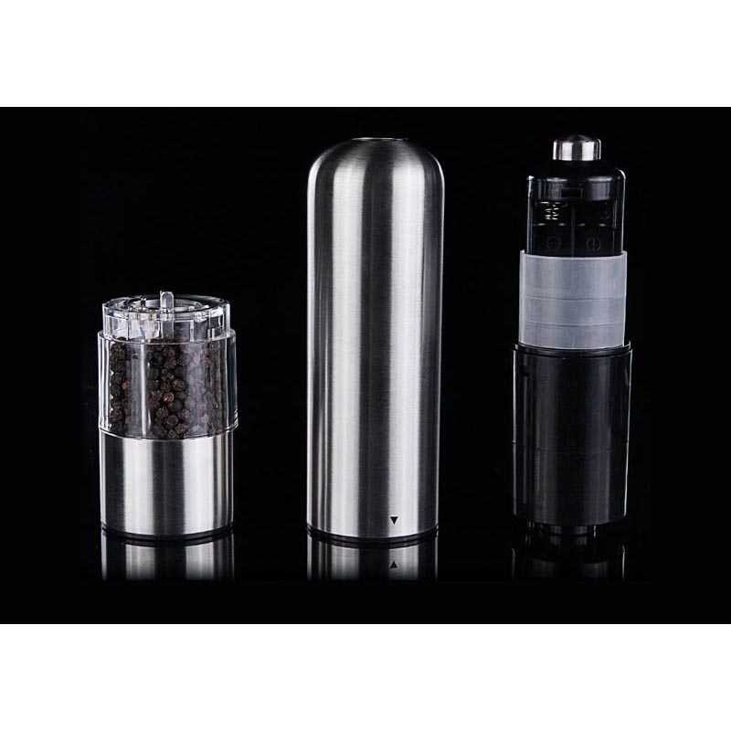 (100% BARANG ORI) Penggiling Biji Lada Elektrik Pepper Mill Grinder Stainless Steel