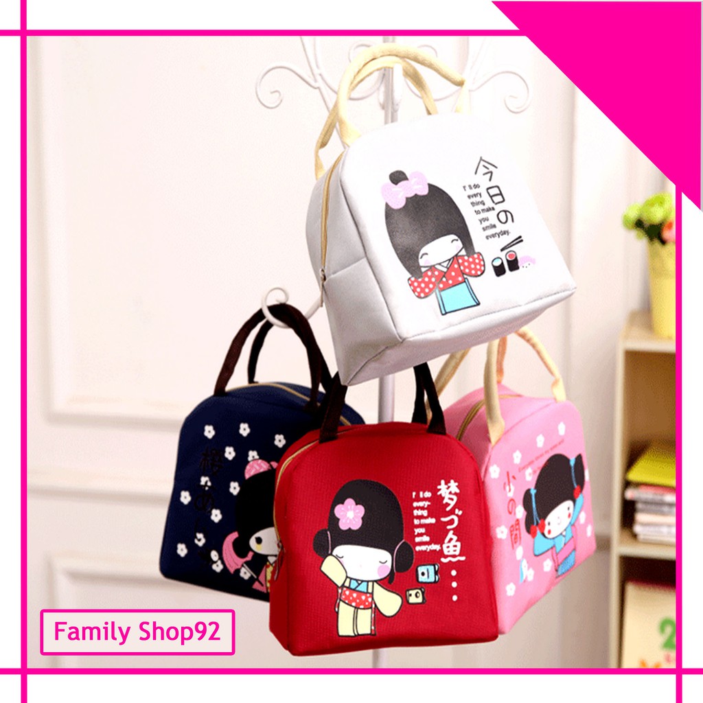 FS 167 Lunch Bag Kotak Bekal Tas Bekal Lunch Box Penahan Panas Dingin Tempat Makanan Tupperware