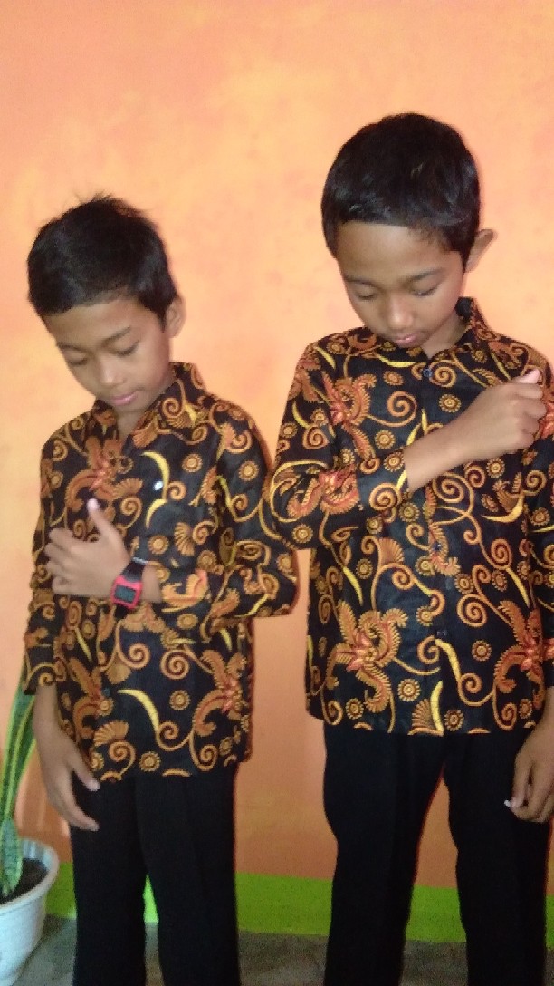 (bisa Cod) Baju Batik Anak Laki-laki Lengan Panjang Bisa Buat Sekolah Hari Batik//usia 2-10 Tahun