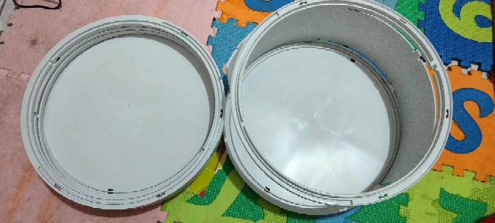 Rak Lauk 4 Dan 5 Susun Warna Polos / Tudubg Saji / Food Storage Only White