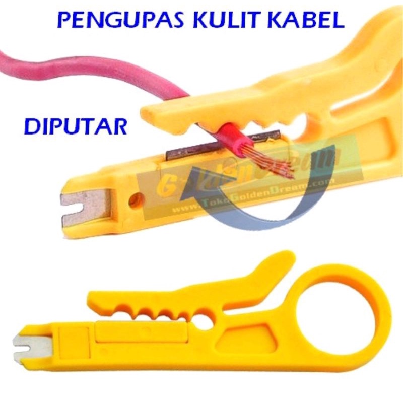 Rotary Wire Stripper Pengupas Kulit Kabel Diputar Keliling Kupas Selongsong Luar Cable