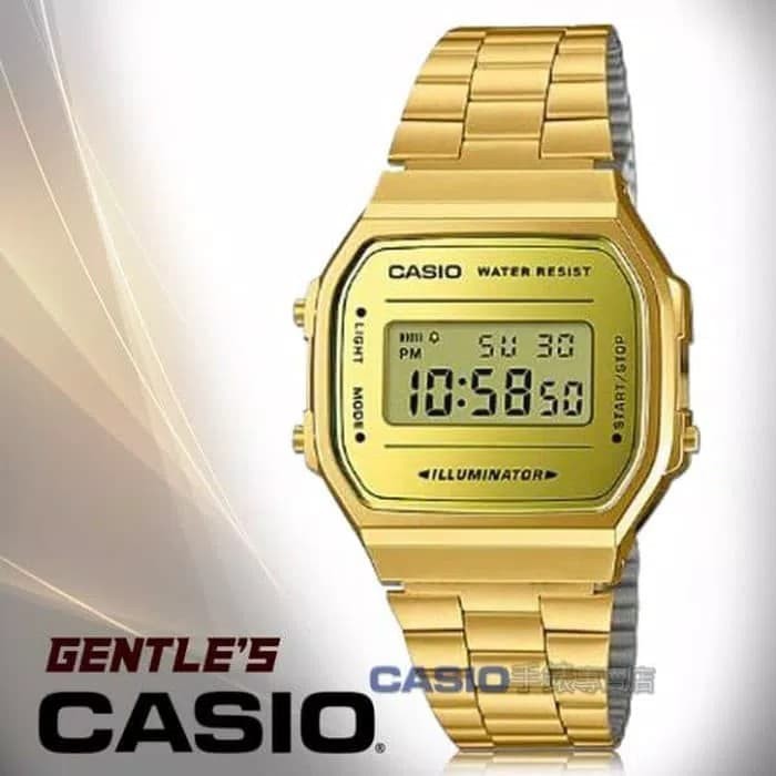 Jam Tangan wanita Casio Original A168WEGM-9