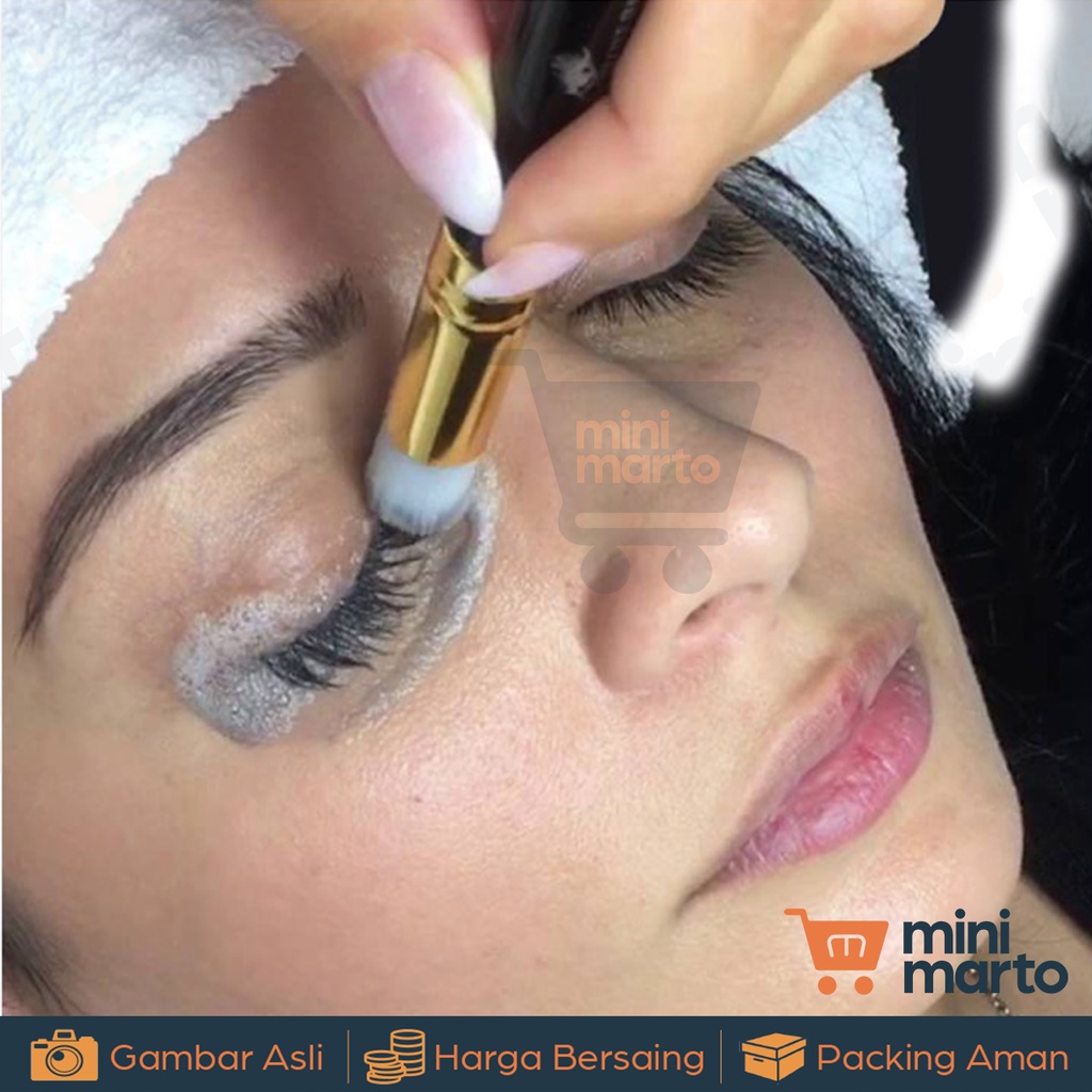 Brush Pembersih Bulu Mata Eyelash Extension dan Alis Sikat Bubble Cleanser for Eyebrow - Minimarto