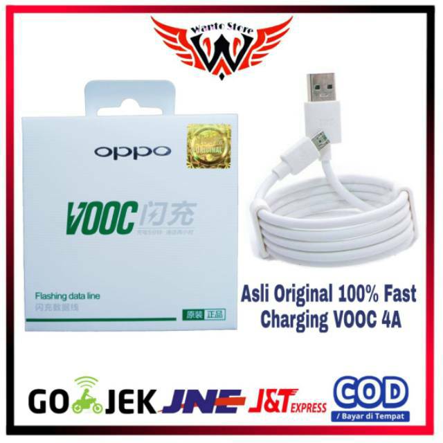 KABEL DATA OPPO VOOC 4A ORIGINAL 100% FAST CHARGING F1 Plus F3 Plus F9 Find 7 R17