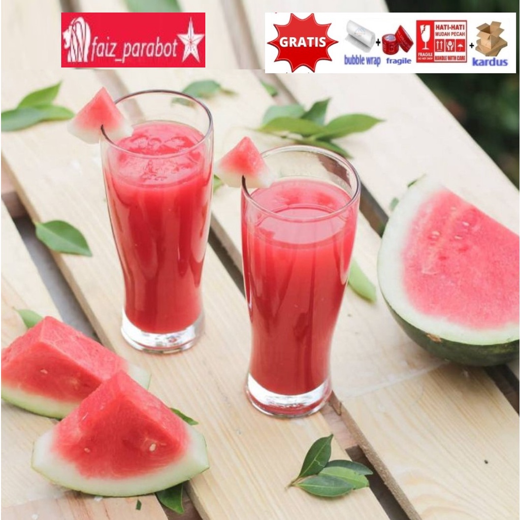 GELAS KACA JUICE/BEER TINGGI- CAFE PORTO ISI 6PCS