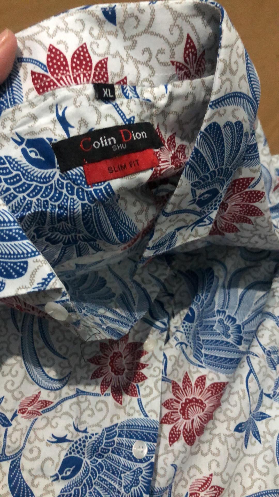 Baju Batik Pria Kemeja Batik Pria Slim Fit Lengan Pendek Cbs612