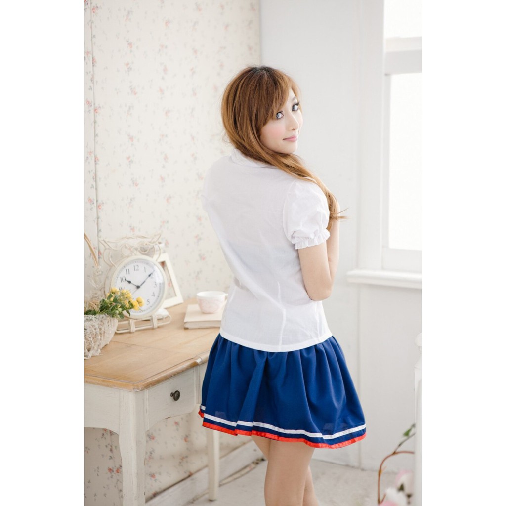 d1976 Baju Sexy Wanita Kostum Pelajar Seksi Student Lingery Cosplay Lingeri All Size S M L F326-20-4