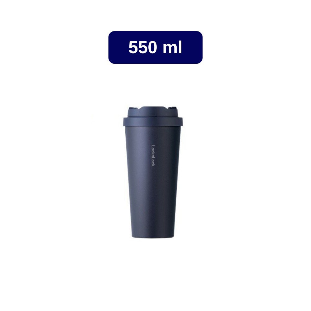 	 Lock & Lock Energetic Botol Minum / One Touch Tumbler Navy 550ml	