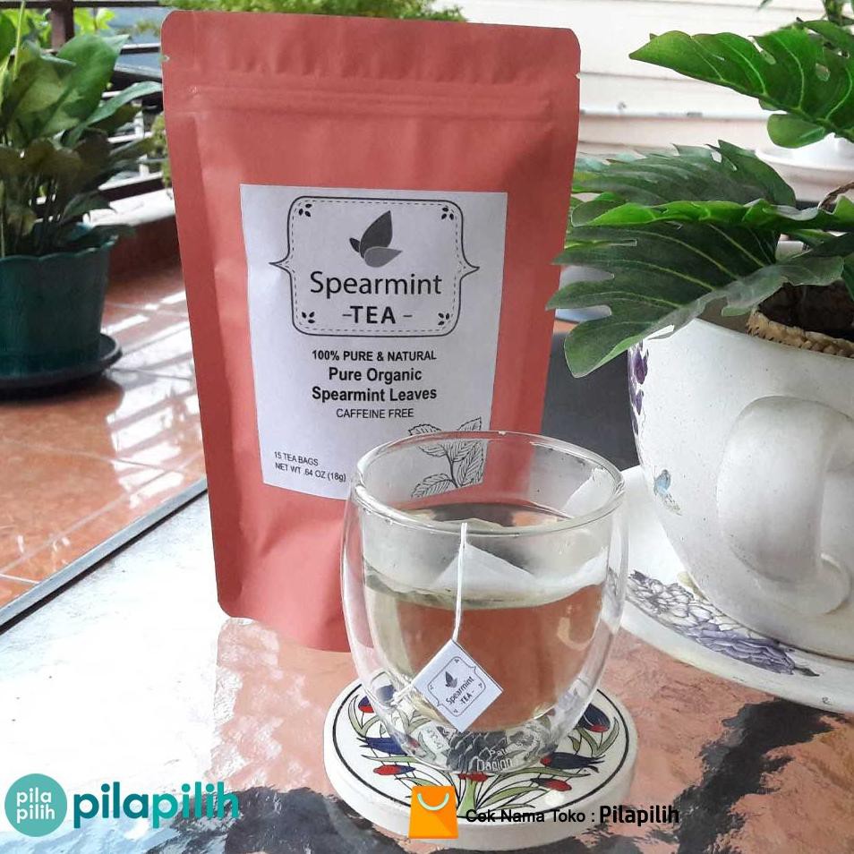 

dui-67 Pure Organic Spearmint Tea, Teh Daun Spearmint Natural Alami, Bantu Seimbangkan Hormon Wanita