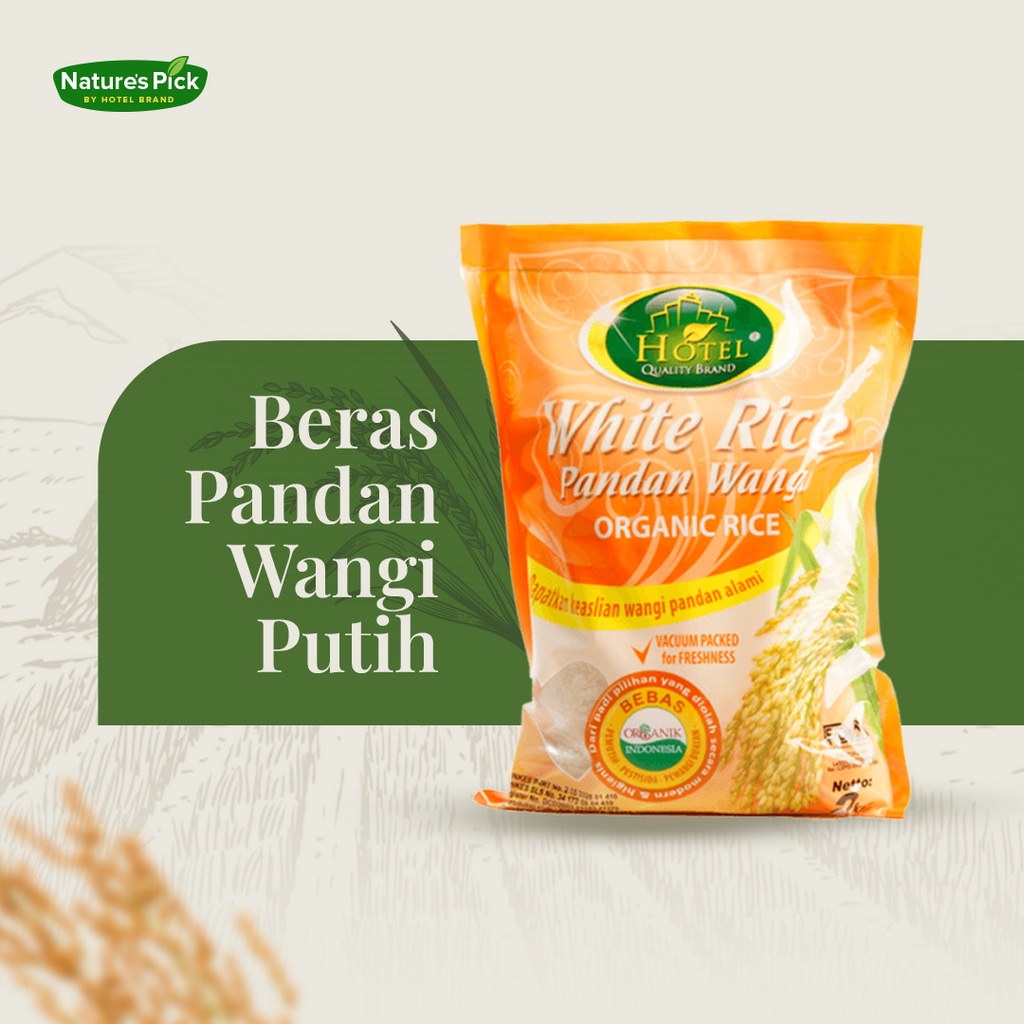 

Beras Pandan Wangi Putih 2KG by Hotel Brand