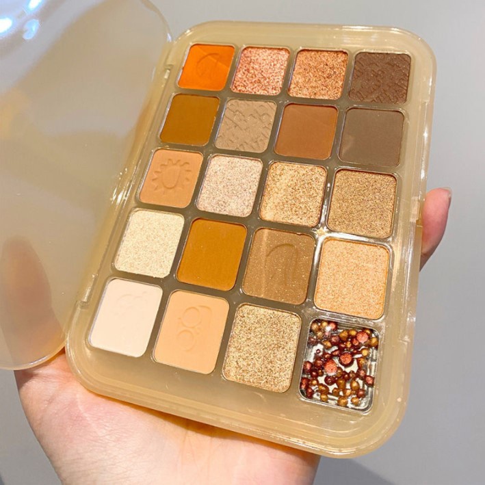 DIKALU CHESTNUT 20 COLOUR EYESHADOW PALETTE EYESHADOW 20 WARNA CHESTNUT DIKALU EYE SHADOW KOREAN EYESHADOW ORIGINAL TERMURAH MATTE EYESHADOW GLITTER EYESHADOW