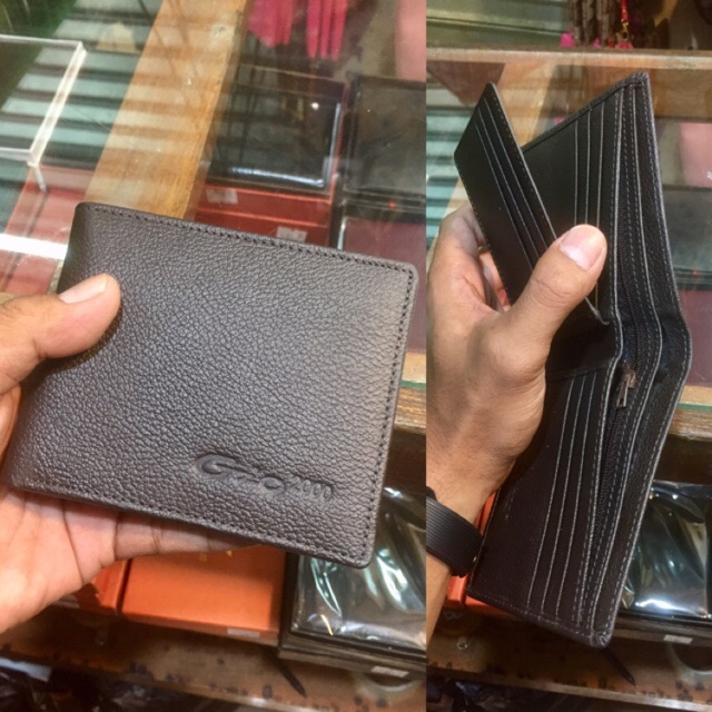 Dompet lipat biasa pria bahan kulit asli berkualitas motif jeruk #dompet #dompetpria #dompetcowok