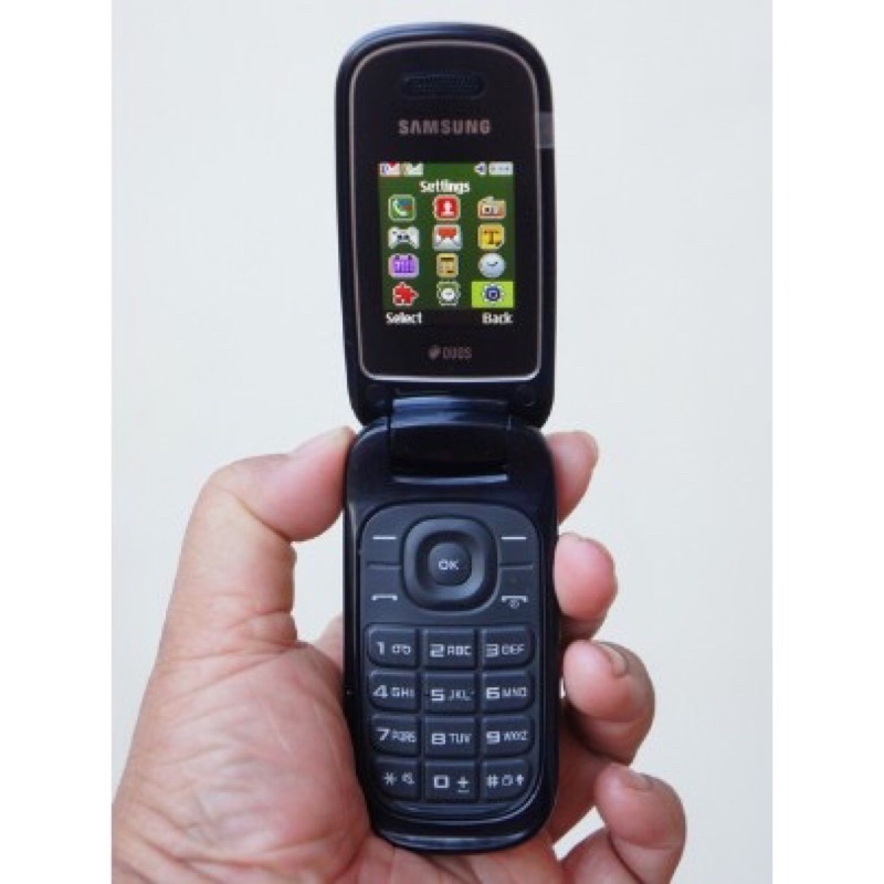 Handphone Samsung Lipat 1272 Merah Putih Hitam