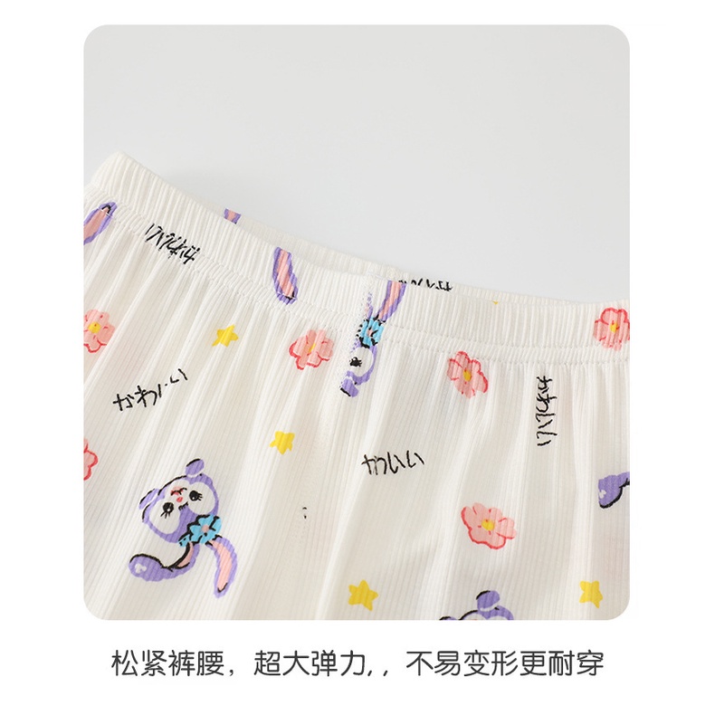 [PRINCESS KESLI] 1-8tahun Piyama Sutra Es Anak Perempuan/Baju Rumah Lengan Pendek Anak/baju tidur anak Baju tidur StellaLou