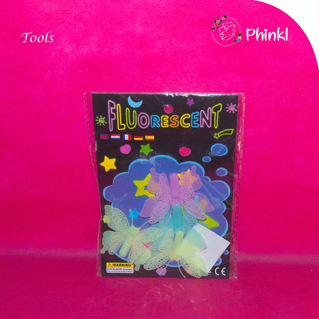 `ღ´ PHINKL `ღ´ (besar) stiker glow in the dark  bintang besar hiasan dinding kamar foto bisa menyala dalam gelap