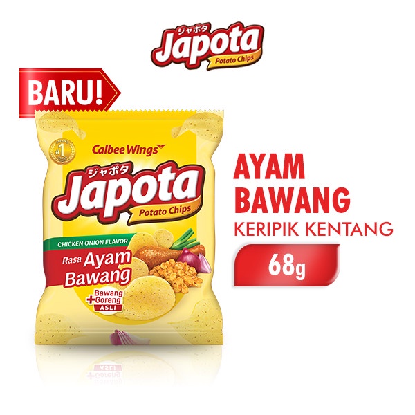 

Japota Keripik Kentang Ayam Bawang 68 gr