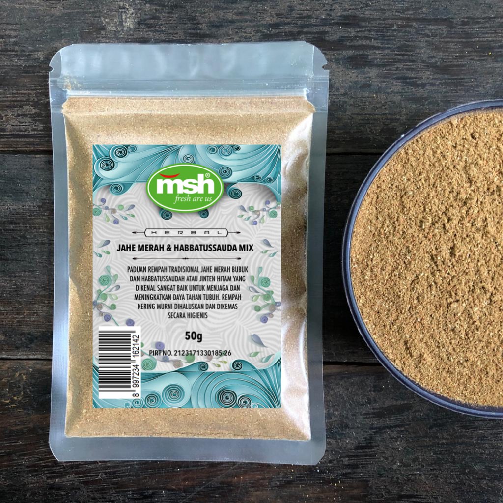 

MSH Jahe Merah & Habbatussauda Mix 50 g