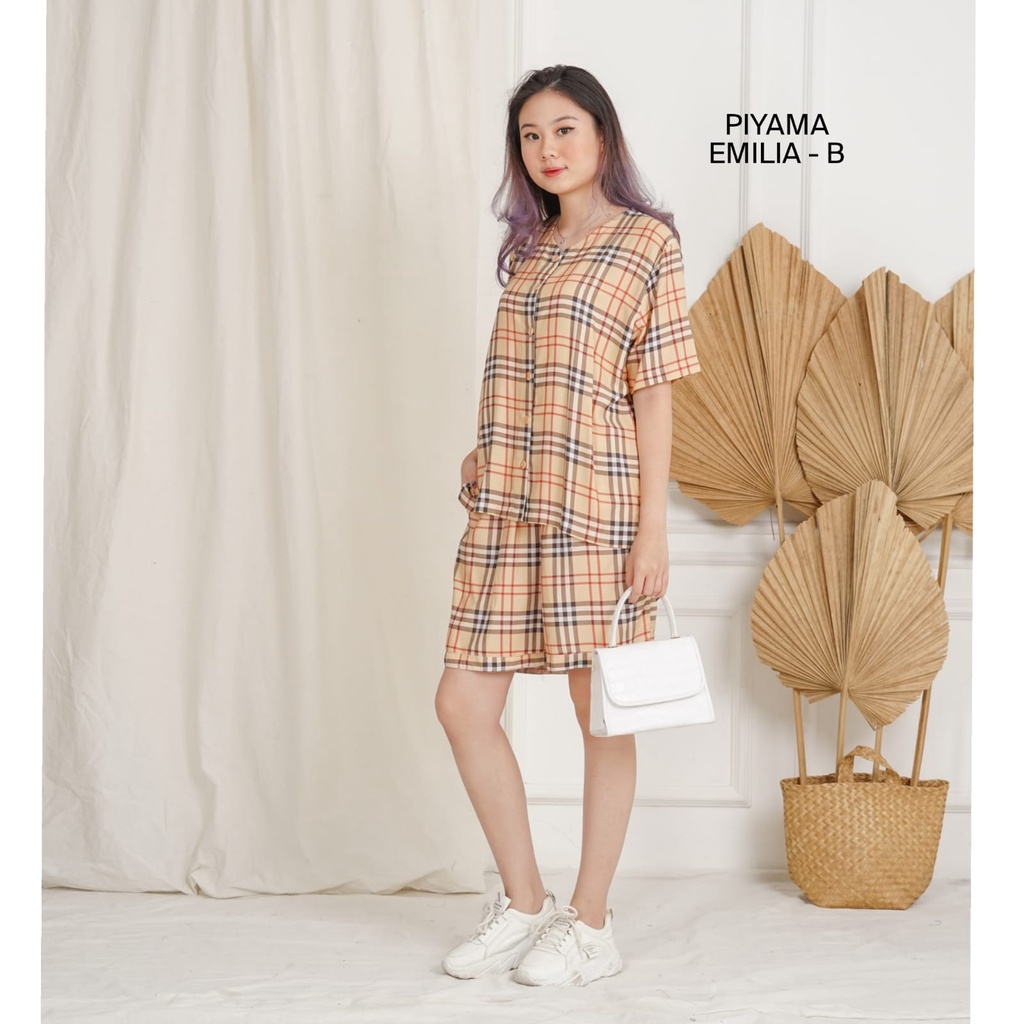 AS Setelan Piyama Kudamas Couture KMC Busui Short Piyama