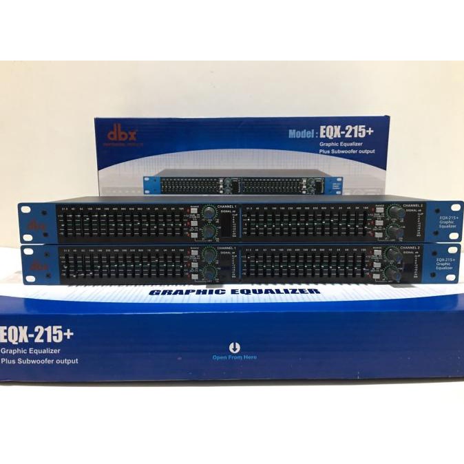 EQUALIZER DBX EQX215 + SUBWOOFER / EQX 215 + SUB NEW GRADE A++ MURAH