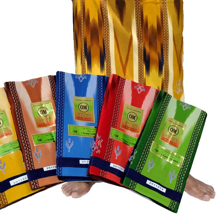 ➤ Sarung Laki Laki Samarinda OM Silky Dewasa Ukuran JUMBO ➺